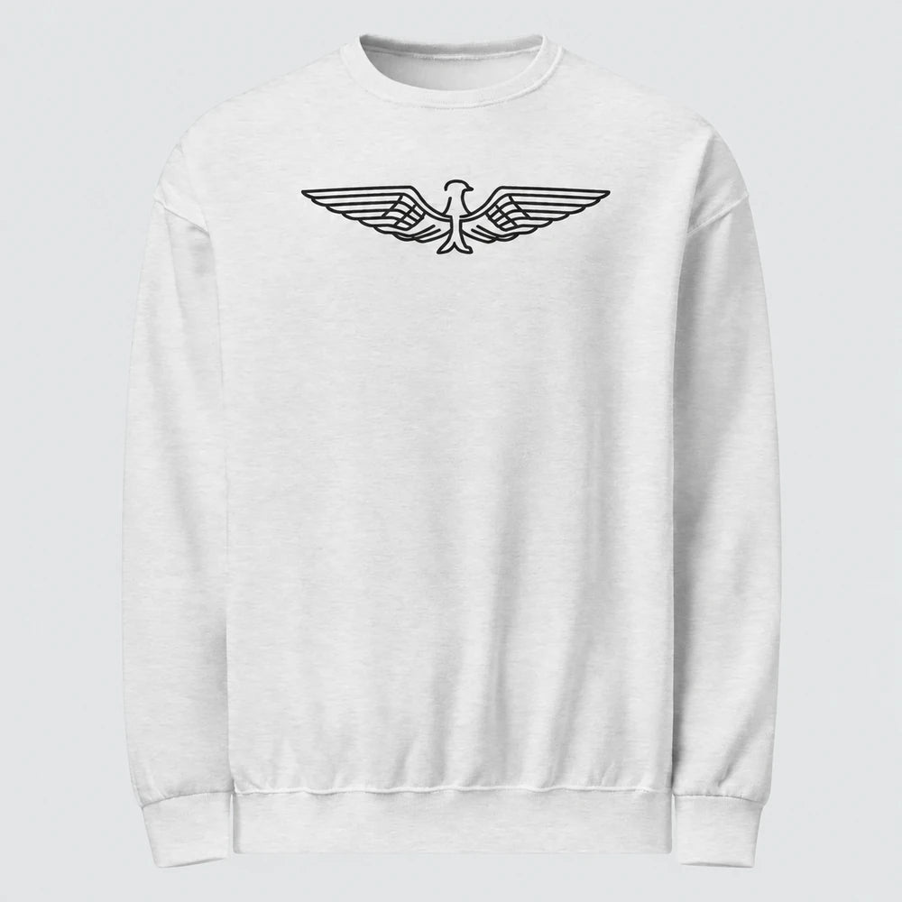 Crew neck sweatshirt in Ash